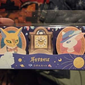 Cat and Clock Themed Stickers